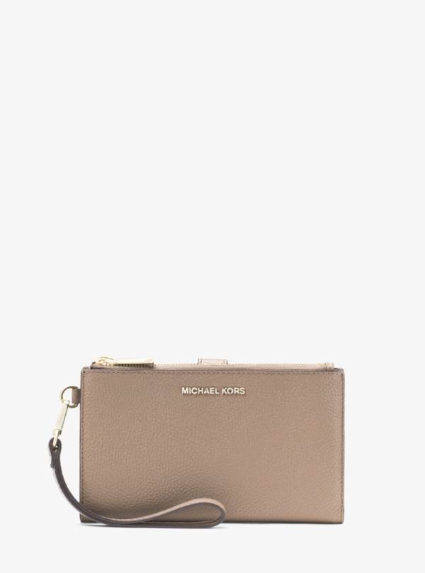 Damske Penazenky Michael Kors Adele Pebbled Leather Smartphone Béžové - Doplnky Michael Kors Obchod | QYCWA-8391